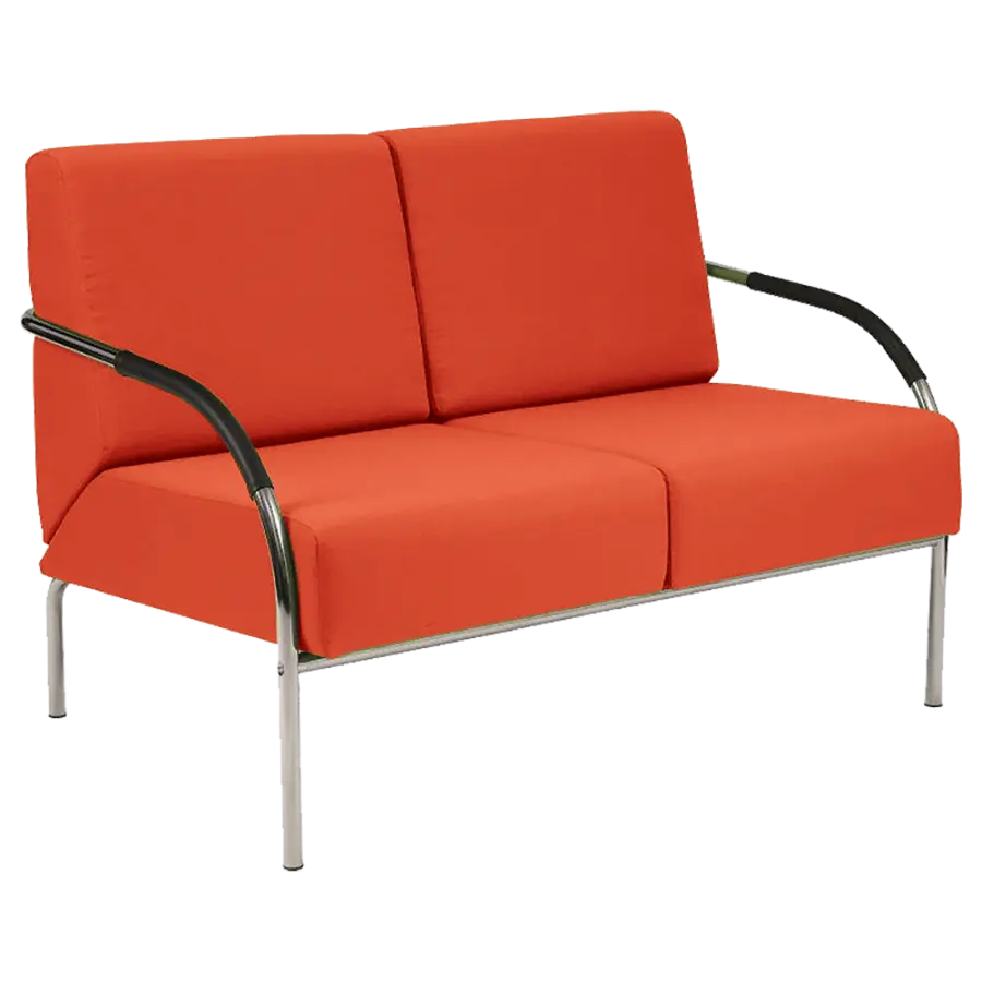 SPA 2 chrom, látka SUE S 46 - látka oranžová